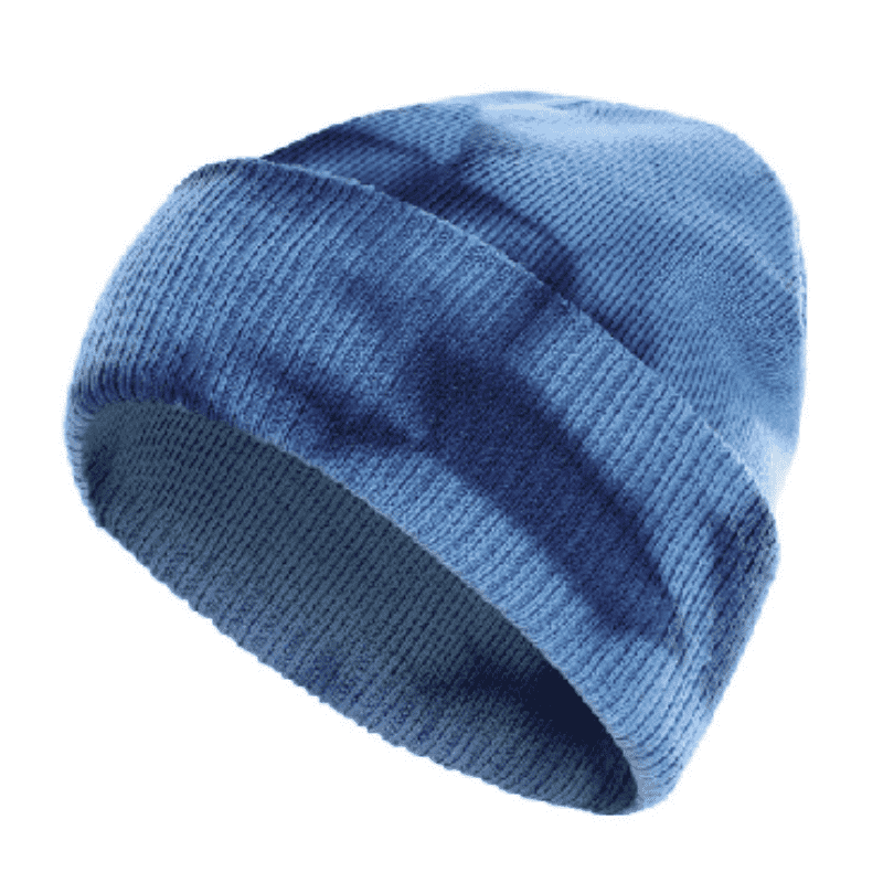 Chapeau en tricot à tie-dye