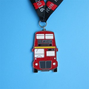 La médaille fabrique des médailles de prix de la course sportive en métal à sur mesure en plaque d\'or.