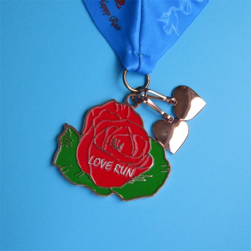Médailles de médaillon personnalisées Médailles de marathon uniques remorqueur dans une médaille deneige