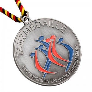 Médaille d\'argent antique New Marathon Awards Médailles de sport et rubans sport