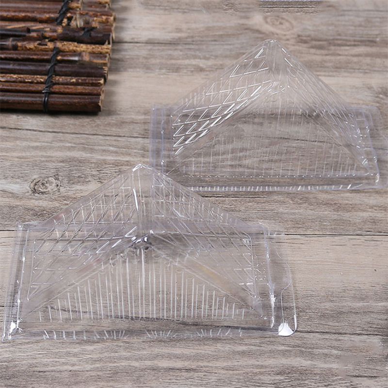 Triangle Clear Triangle Box Emballage en gros aliments en plastique étiquette personnalisée jetable Beau sandwich et gâteau Client \\ Sogo Pet, PLA