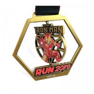 Gag Hollow Out Design Medals Wholesale Metal Award 3D Médailles d\'or