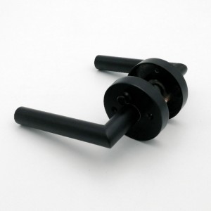 R7505 Patriages de portenoire, levier de porte d\'intimité intérieur pour la salle de bain de la chambre, leign moderne mince contemporain Leviers de porte lourds avec verrouillage