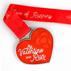 Marathon Running Medals Holiday Running Medals Gift for Valentine\'s Day Love