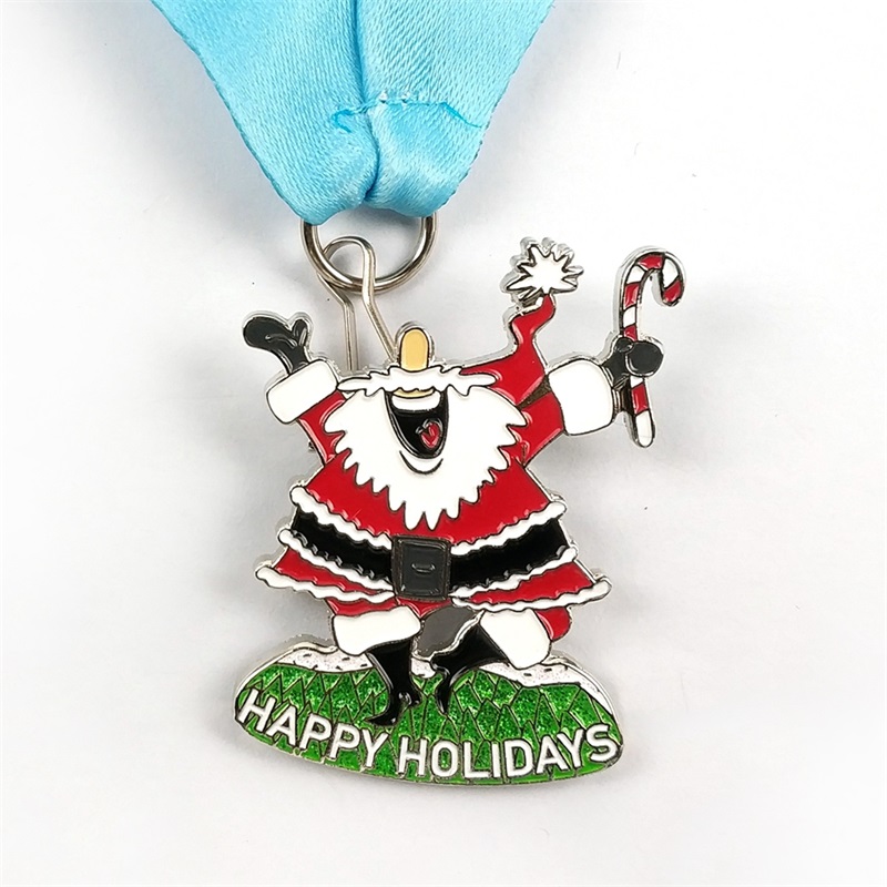 Médailles de Santa Running Médailles Custom Medals pour Noël