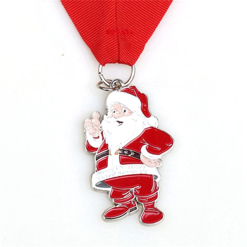Médailles de Santa Running Médailles Custom Medals pour Noël