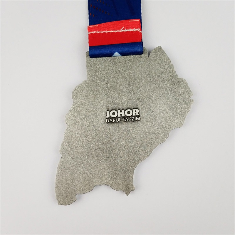 Médailles d'usine Médaille de médaille personnalisée Médaille de marathon émail coloré avec logo laser grave