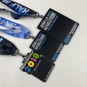 Médailles de sport et rubans Awards Médaille de bois en métal en bois