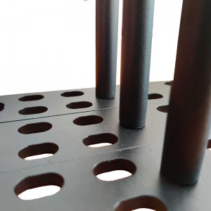 Support flottant en acier de pulvérisationnoire de haute qualité avec tige de support amovible