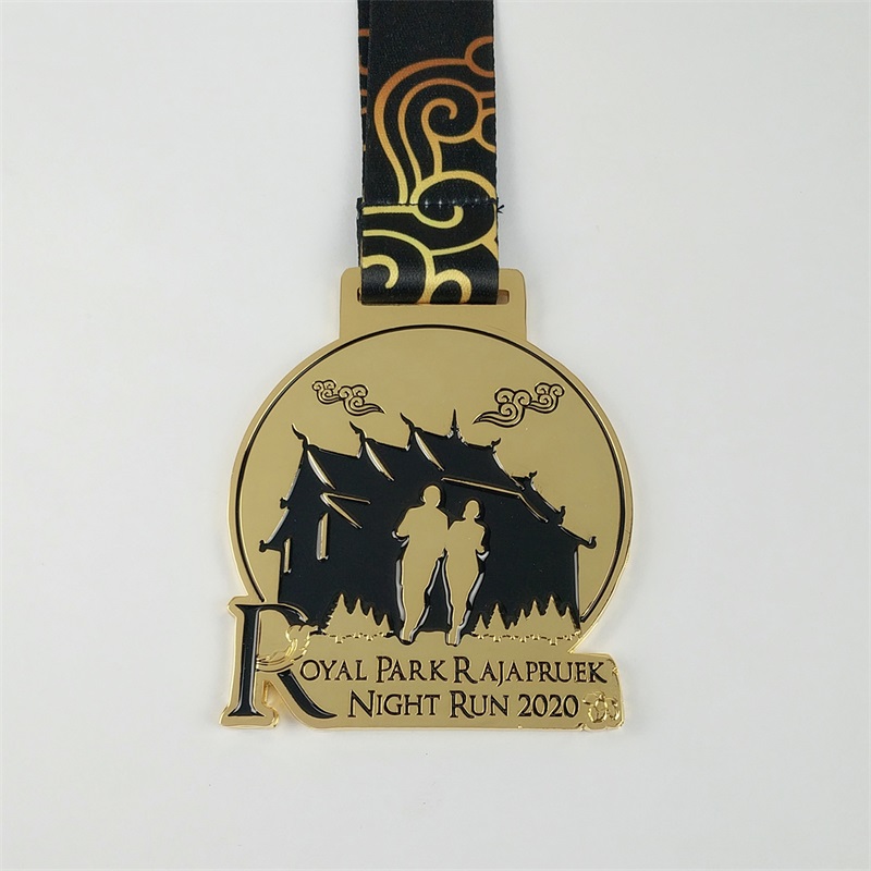 Médaille de champion Médaille 3D Gold Metal Award Marathon Running Sport Medal