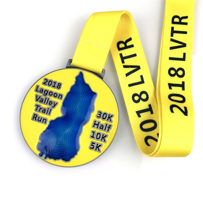 Couleur 3D Email Effet stéréoscopique Médaille Running Médaille Hangle