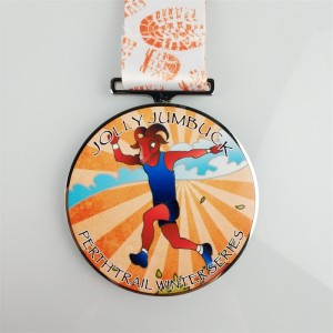 Médaille de moulage Couleur 3D Médailles d\'émail Médailles imprimées personnalisées Autocollants de logo