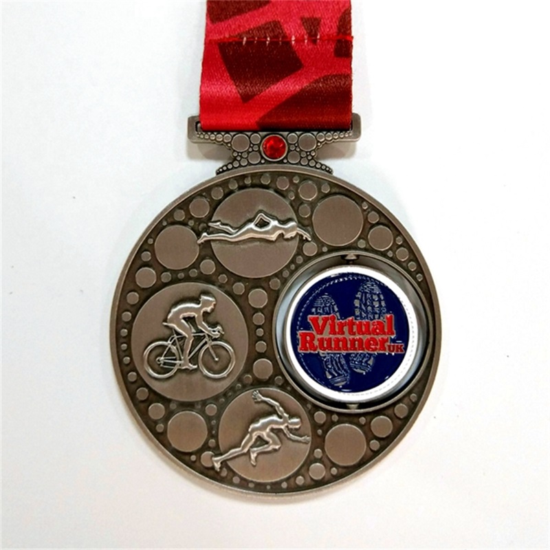 Métal de création de médailles de prix Sports en métal avec votre propre logo de design 3D