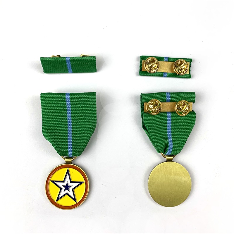 Médaille d'honneur personnalisée Honneur de médaille de métal militaire avec PIN