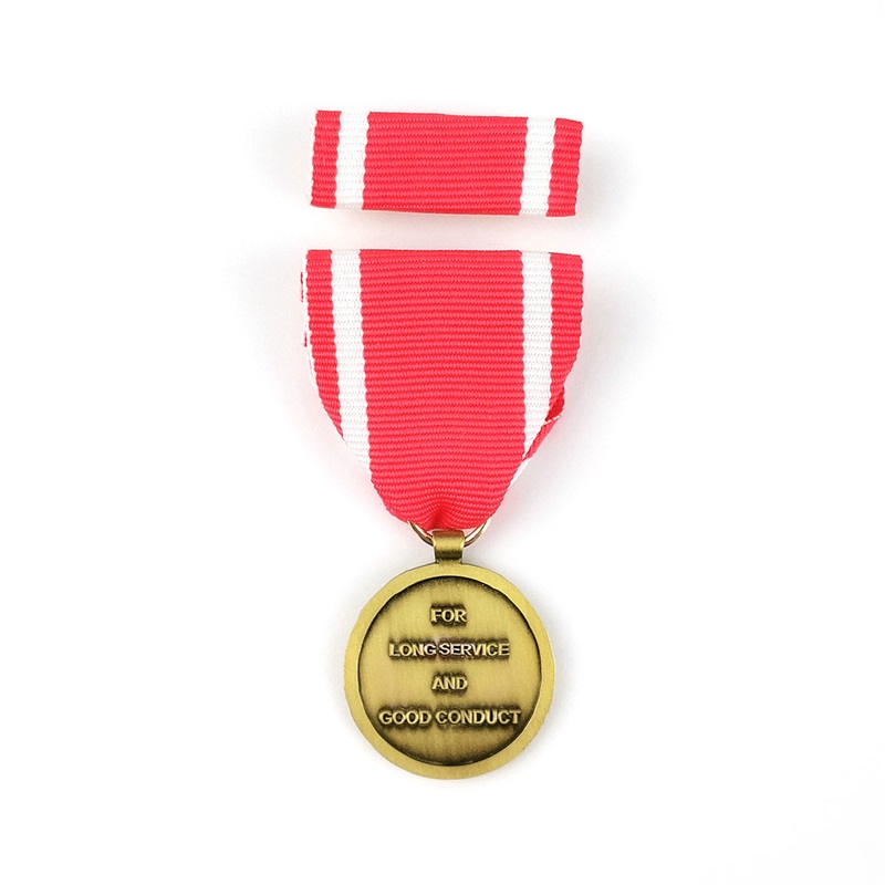 Médalla personnalisé Medallion Die Cast Metal Badge 3D Médailles d'activité et médaille d'honneur avec ruban