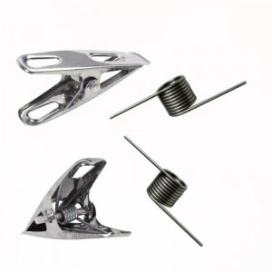 Pinde à linge en épingle à cheveux en acier inoxydable Petite torsion en spirale