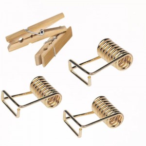 Pinde à linge en épingle à cheveux en acier inoxydable Petite torsion en spirale