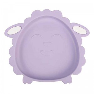 Baby Table Varelle Sheep Food Grade Silicone Bol d\'alimentation de bébé sans BPA Dîner Silicone Alieuses pour les tout-petits Plaques