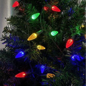 Smart C9 Strawberry Christmas Light Set Outdoor Termroproping LED RGB Colorful Christmas Light String