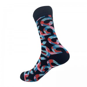 Fashion Coton peigné Personnaliser les chaussettes de robe de logo pour les hommes