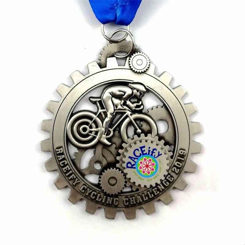 Médailles de vélo de course denouveau métal personnalisé en métal personnalisé 3D