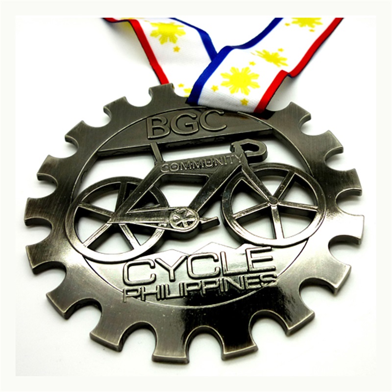 Médailles de vélo de course denouveau métal personnalisé en métal personnalisé 3D