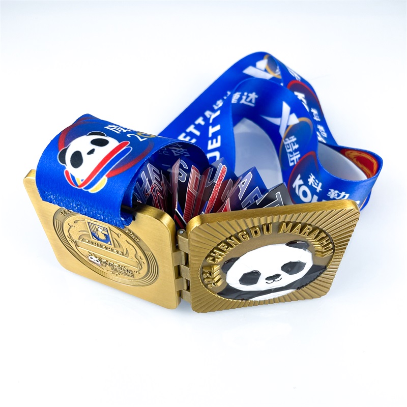 Panda Design Quality Custom Marathon Medal Metal Sport Médaille