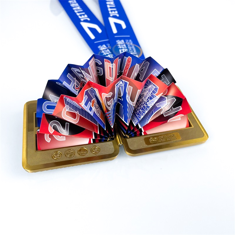 Médailles de marathon en métal d'or personnalisé Médaille de marathon personnalisé