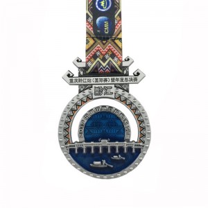 Médaille de course métallique personnalisée en excellente qualité pour les médaillons en émail doux de Marathon Sport Soft