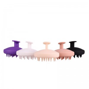 Silicone shampooing Bath Brush Nettaiteur Massage Masage Peigne Silicone Sallicone Massage Brosse pour les cheveux