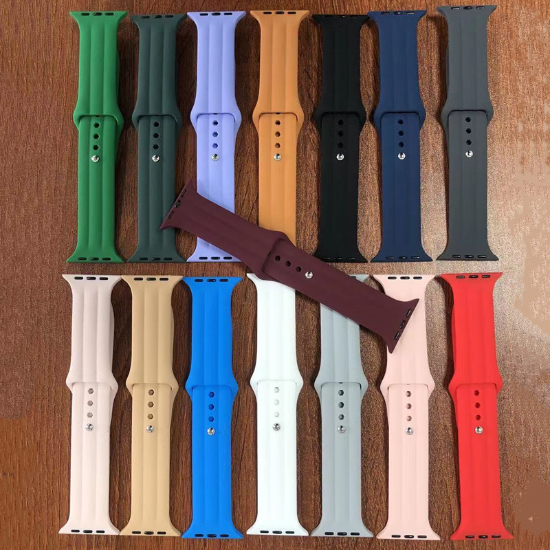 Iwatch Silicone Sports Band Strap Bracelet Watch Stracles pour Apple Watch
