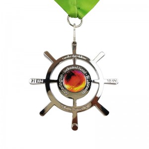 Médaille de course de championnat de sublimation personnalisée Metal Crow