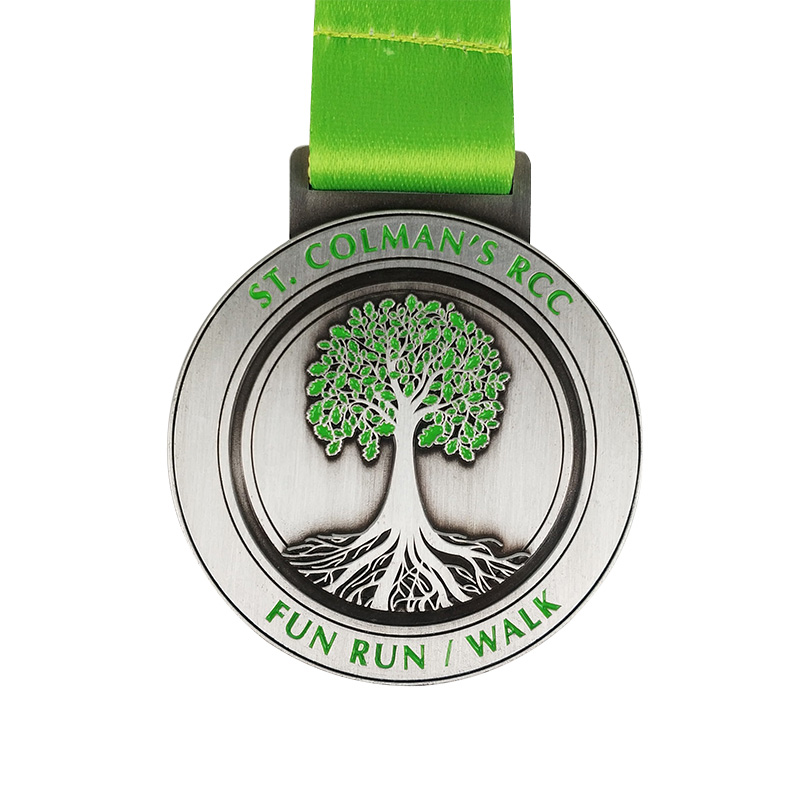 Médaille d'impression personnalisée Christian Medal Gift Trail Running Médailles