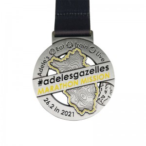 Médailles personnalisées Fast Hollow Out Médailles Alloy de zinc métal personnalisé