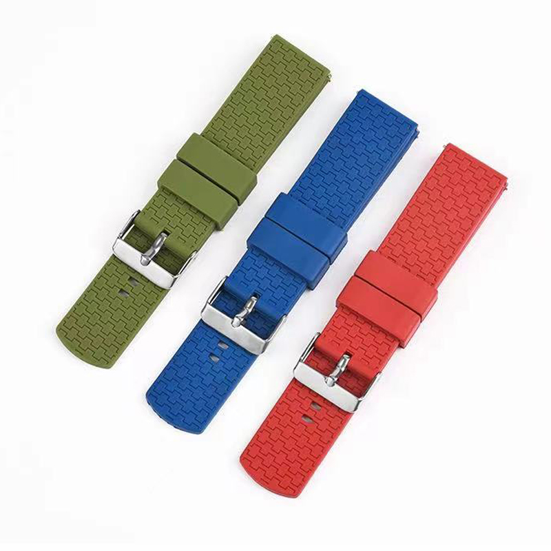 Bracelettes de bracelet FluororUbber Watch Multi Color pour les montres