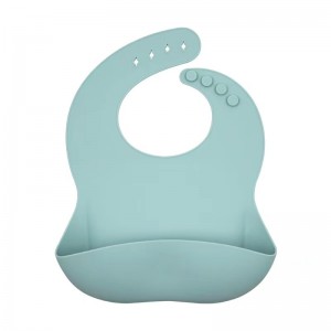 Baby Silicone Bib Baby \\\\ Silicone Bib Bib Pocket étanche et bib pour bébé à l\'épreuve de la saleté