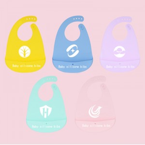 Baby Silicone Bibs, Baby Bibs en silicone pour garçons et filles, Bibs étanches doux réglables, Bibs d\'alimentation en silicone