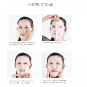 Masque de silicone réutilisable couvre le masque de peau en silicone