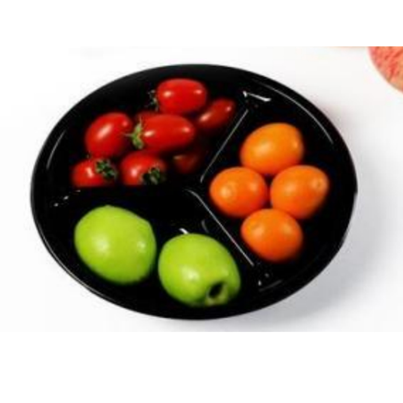 Trois-compartment frais-cut Fruits Box Bottom 205 * 155 * 58 mm HJ-190