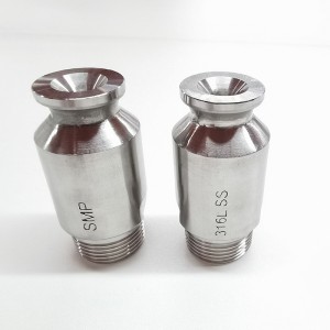 Buses industrielles en acier inoxydable à grand angle de la série SMP, buses SMP