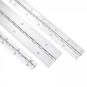 Taille standard Hinge longue 304#72 \'\' Hinge de piano en acier inoxydable continu la charnière de piano armoire à rangée continue