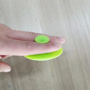 Brossenettoyantenettoyage en silicone, Silicone OVAL Nettoyage pour le visage Brosse en siliconenettoyant pour le visage