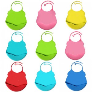 Baby Bibs, Silicone Children \\\\\\\\\\\\\\\\\\\\\\\\\'s Drool Bibs Easy Children Nett. Netter Nourning Snacks Fallen Collection Sac, SILICONE ALICONNE