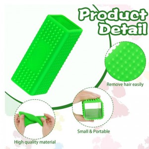 PET Dog & cat Épilateur silicone PET Hair Block Roller Cleaner, tapis brosse à poils de chien canapé creux brosse de nettoyage en silicone, imperméable et durable