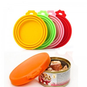 Les couvercles en silicone, lanourriture pour animaux de compagnie peuvent les couvercles, les couvercles de chiens et de chats universels en silicone, 1 s\'adapte à 3 canettes de taille standard, s\'adapte à la plupart