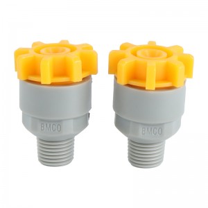 Pp Pp plastique Release rapide et démantèle la buse de pulvérisation Bulle de jet de veille industrie