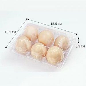 Plateau d\'oeuf 155 * 105 * 65 mm 6 rainures