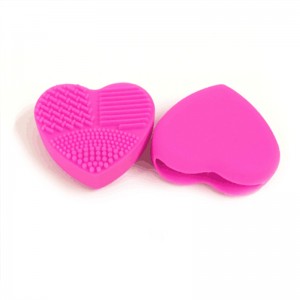 Maquillage de brosse Nettoyer pour coeur en silicone surface multi-texturée Brosse de maquillage de maquillage denettoyage essentiel