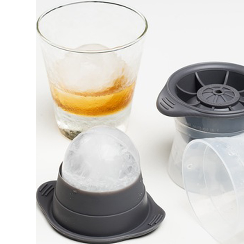 Grands moules de glace sphériques adaptés au whisky, cocktails, boissons de glace, réutilisables et faciles ànettoyer, sans BPA