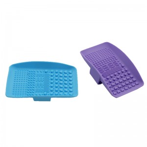 Mat denettoyage de pinceau de maquillage en silicone, Nettoyer de pinceau de maquillage, Pader de brosse de maquillage portable, outil de lavage des pinces cosmétiques